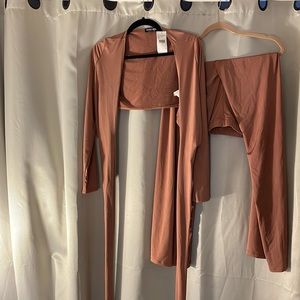 Two Piece Crop + Pant Set